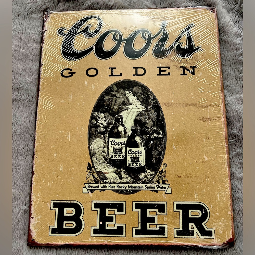 Coors Vintage metal sign
